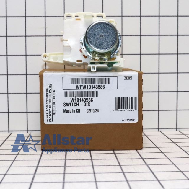 Part Number WPW10143586 replaces  8540041,  W10143586,  W10143587